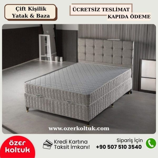 Çift Kişilik Yatak & Baza - 001